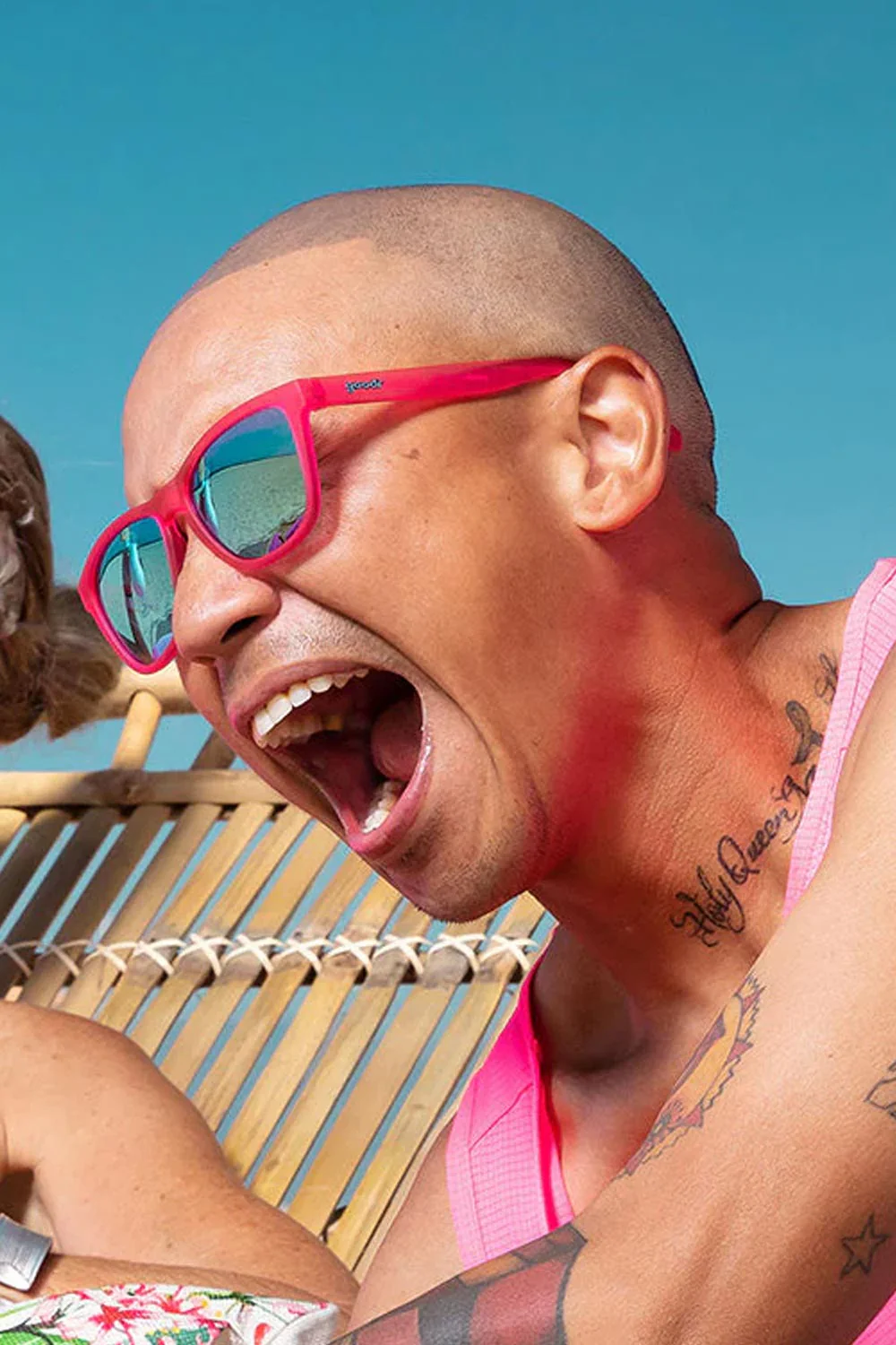 goodr OG Sunglasses in Flamingos on a Booze Cruise | OG-PK-TL1 - Image 3