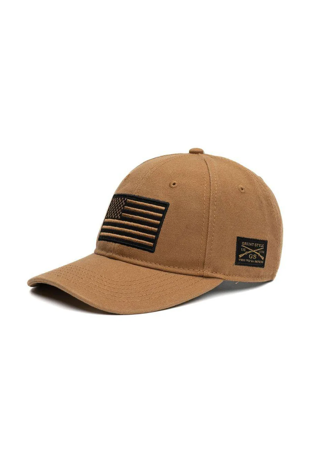 Grunt Style Embroidered American Flag Hat for Men