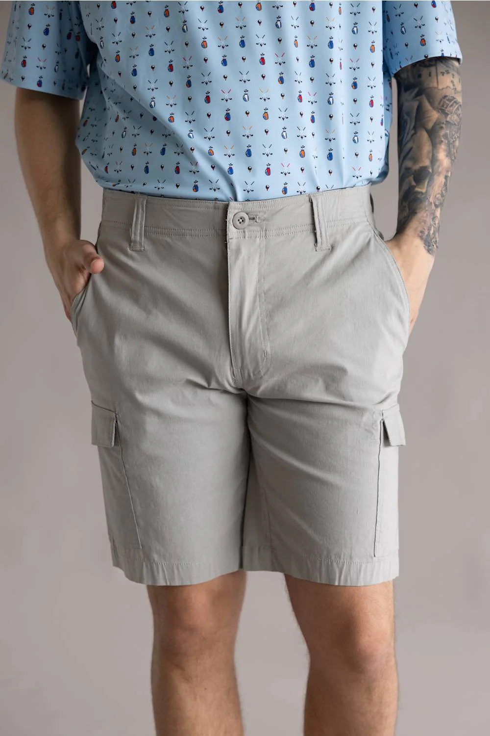 Hallstatt 10 Cargo Shorts for Men in Ultimate Grey | S194F-ULTIMATEGRAY