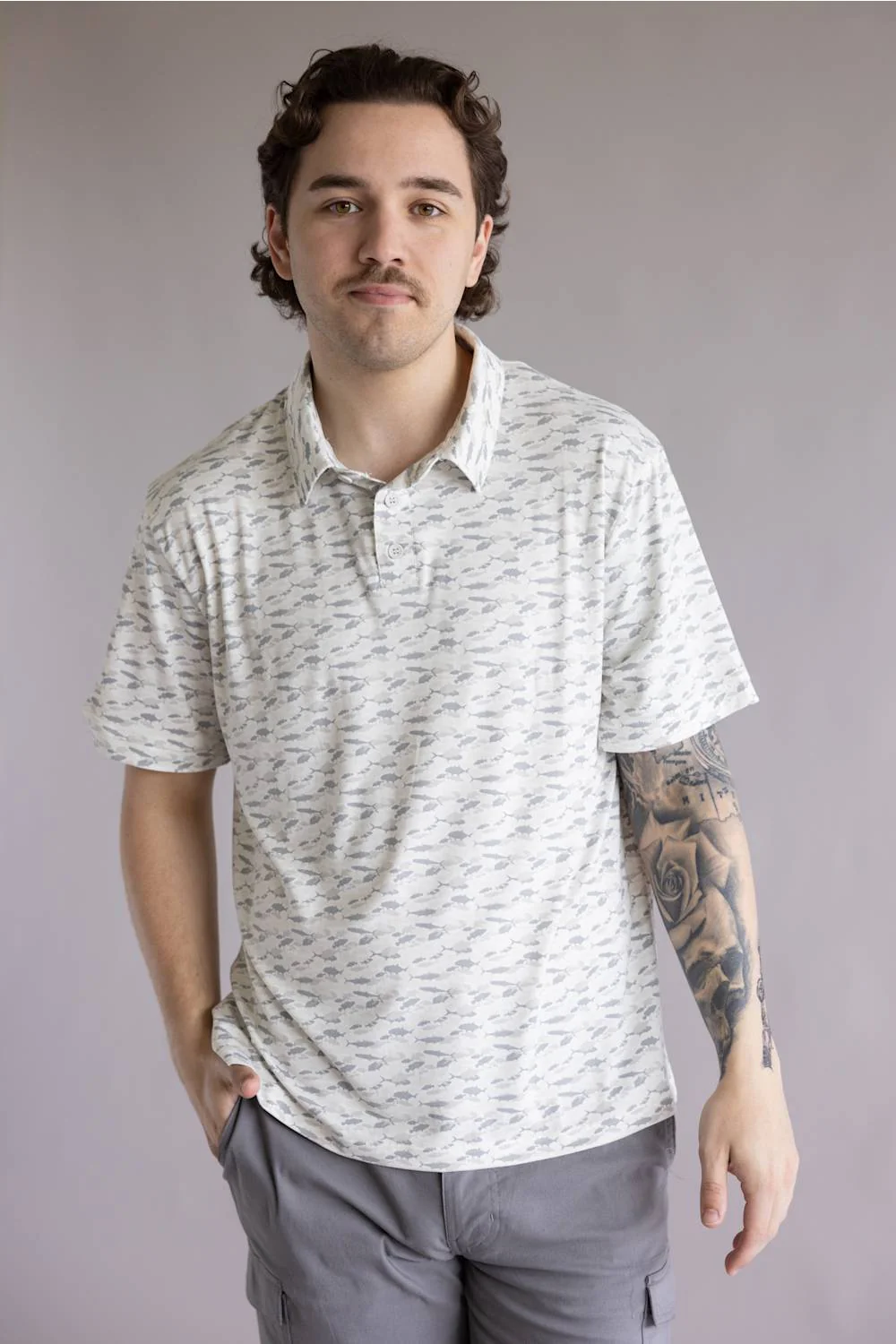 Hallstatt Printed Polo for Men