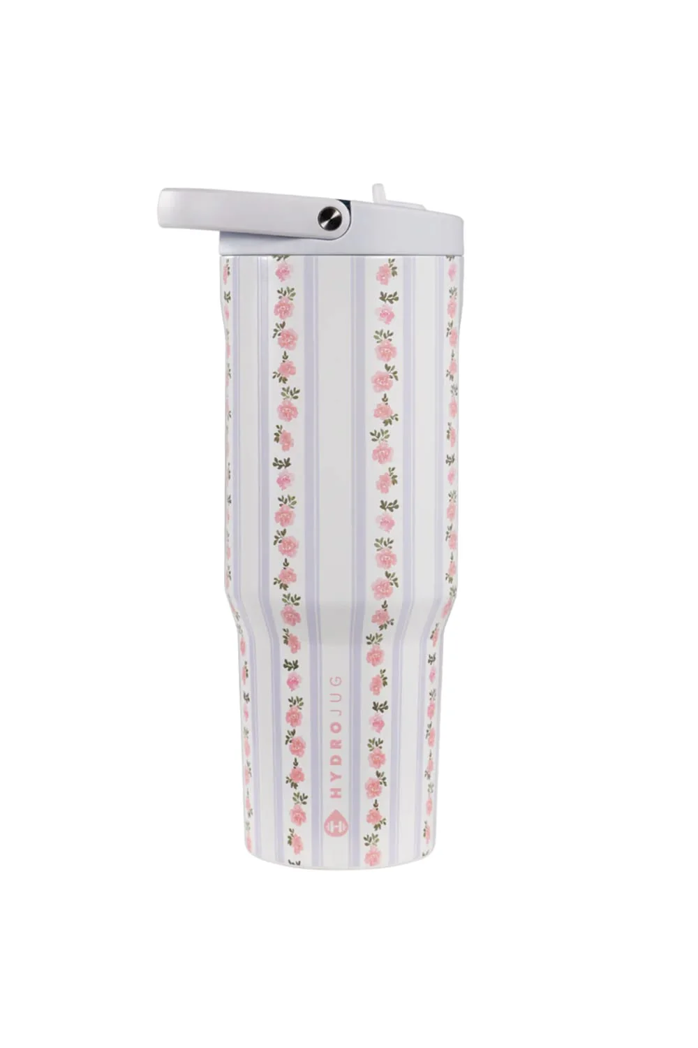 HydroJug Sport 40 oz Tumbler in Primrose Pink | 40OZ PRIMROSE-PINKSTRIPE