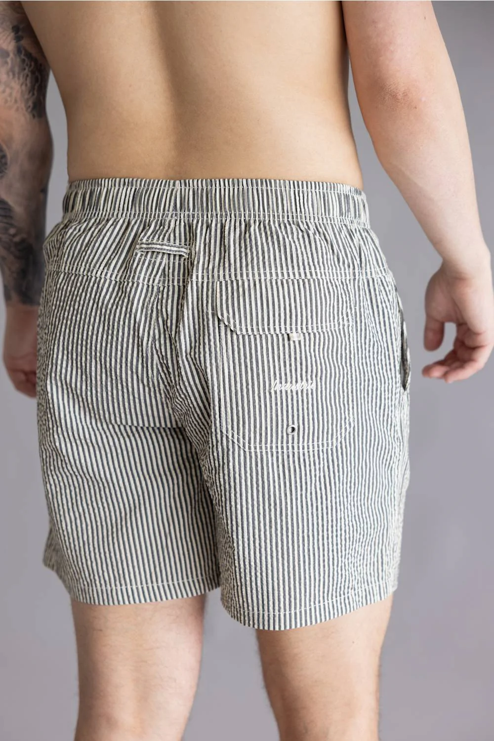 Industrie Coressia Swim Trunks for Men in Dark Sage | MST38507-DKSAGEVANILLA - Image 4