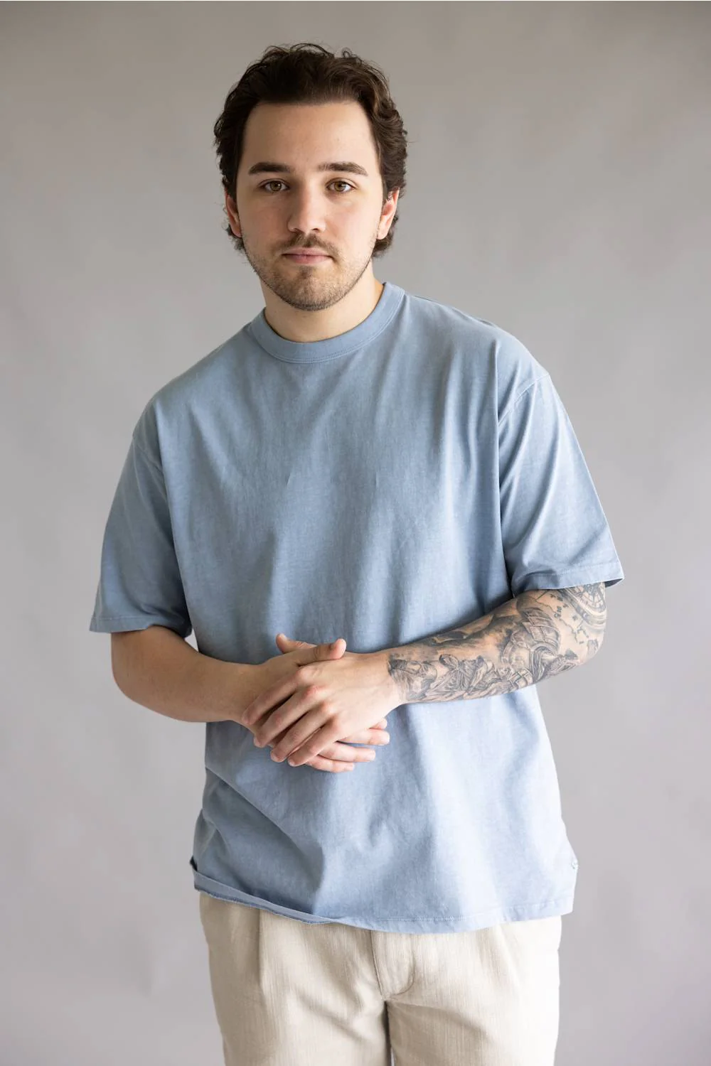 Industrie Del Sur T-Shirt for Men in H20 Blue | MTE31698-H2O