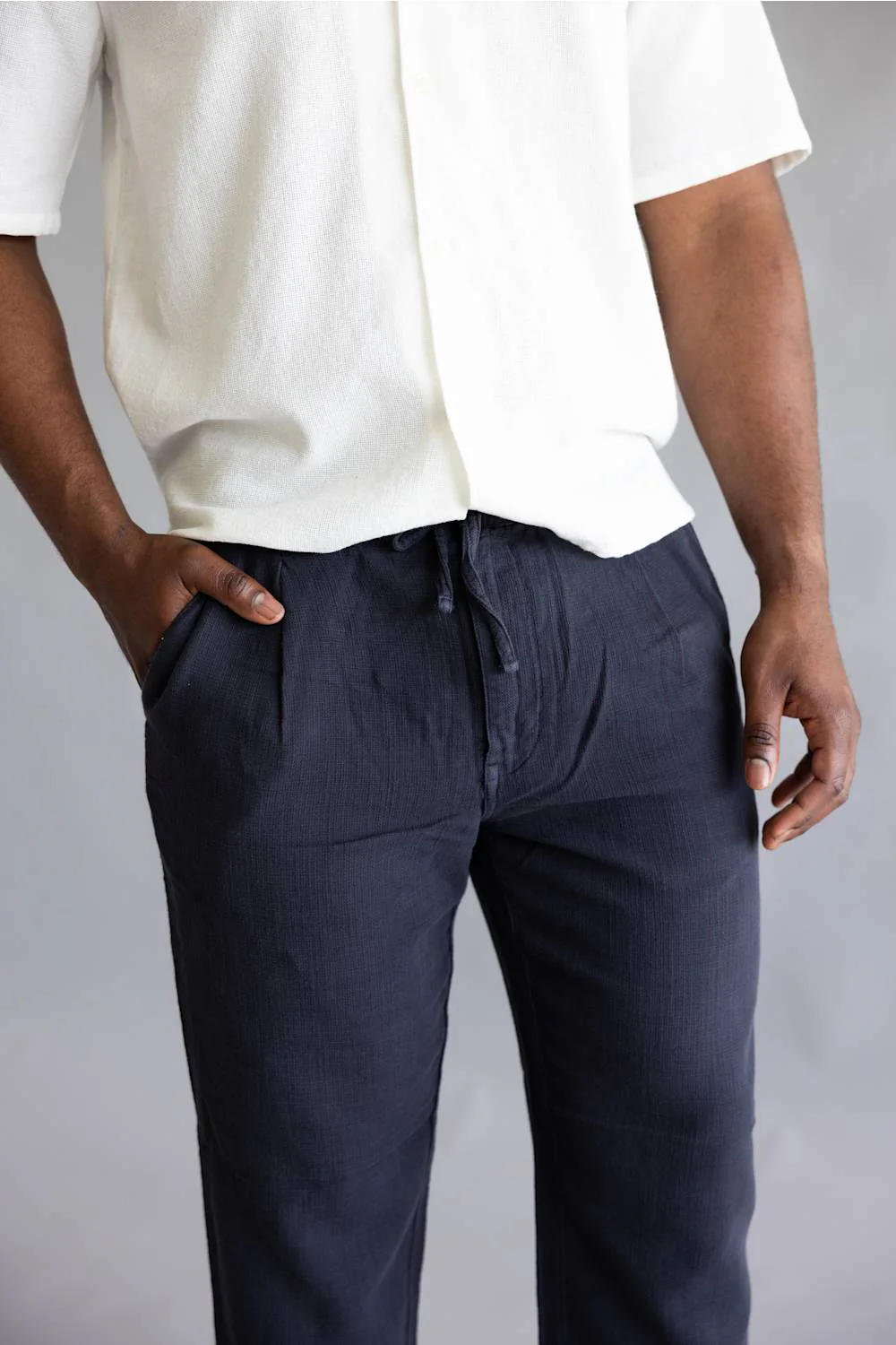 Industrie Mallorca Pants for Men in Dark Navy | MPA38458-DK NAVY - Image 2