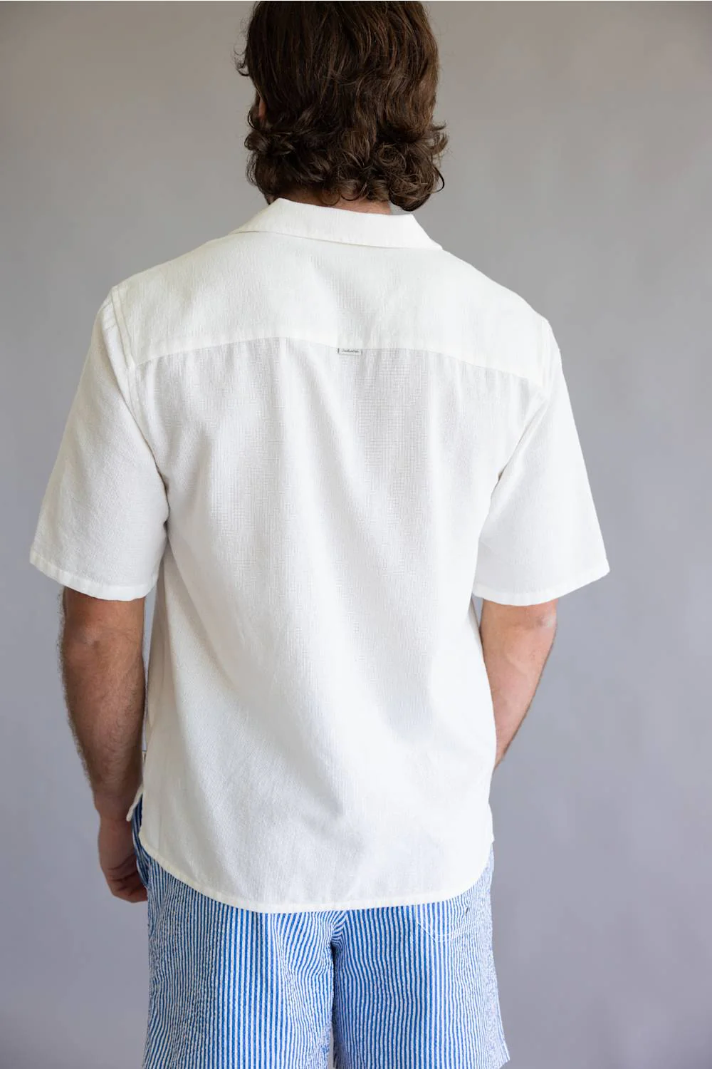 Industrie Marbella Button Up Shirt for Men in White | MCS39833SS-CREAM - Image 4