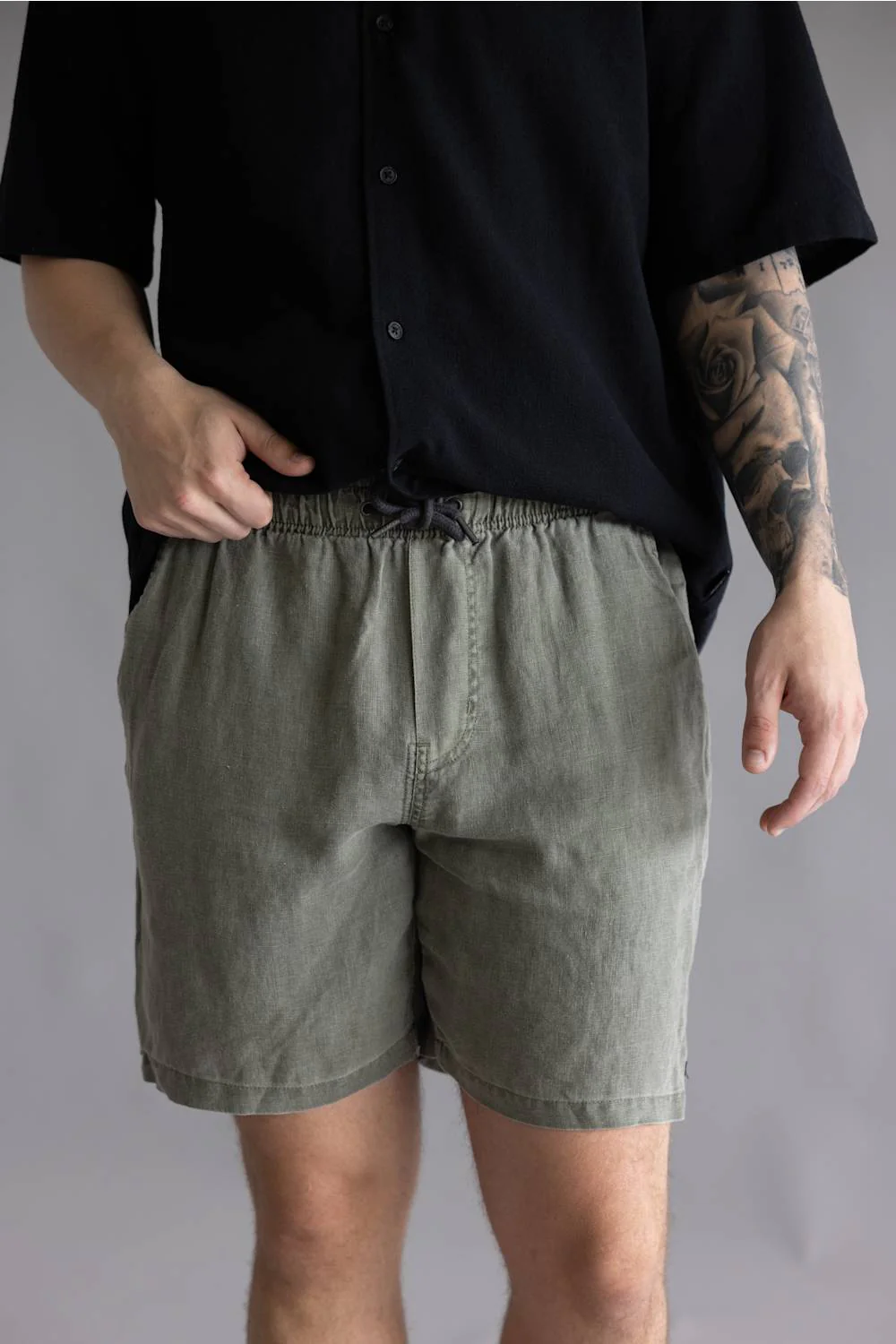 Industrie Marina Linen Shorts for Men - Image 2
