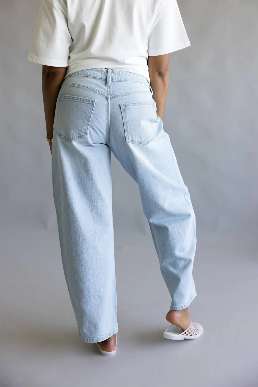 JBD High Rise Slight Barrel Jeans for Women | DP834 - Image 3