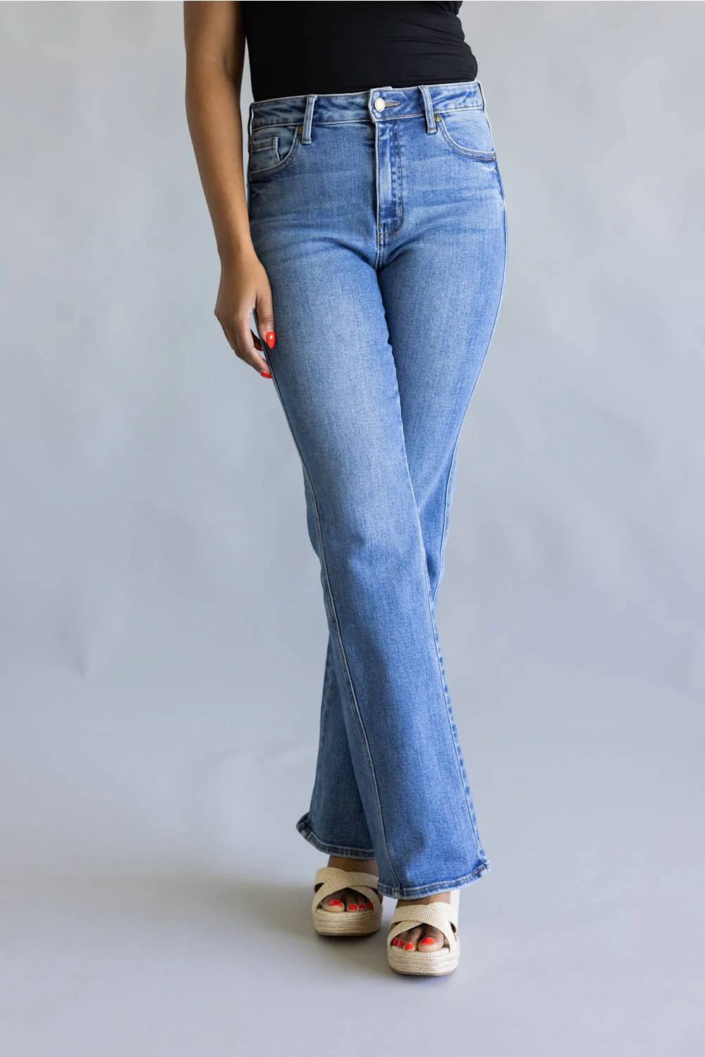 JBD Mallory Seamed Bootcut Jeans for Women  | DP856 - Image 2