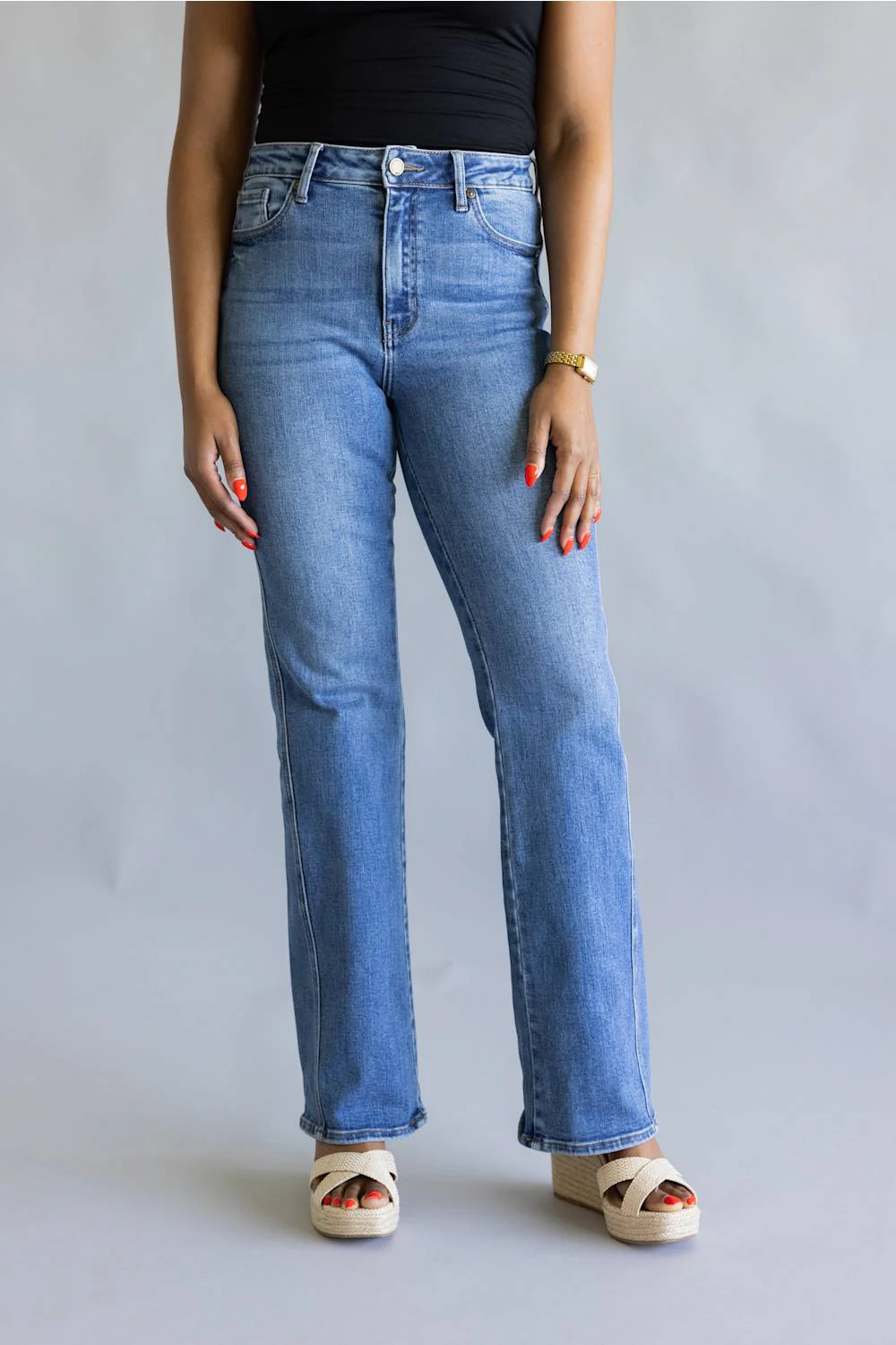 JBD Mallory Seamed Bootcut Jeans for Women  | DP856 - Image 3