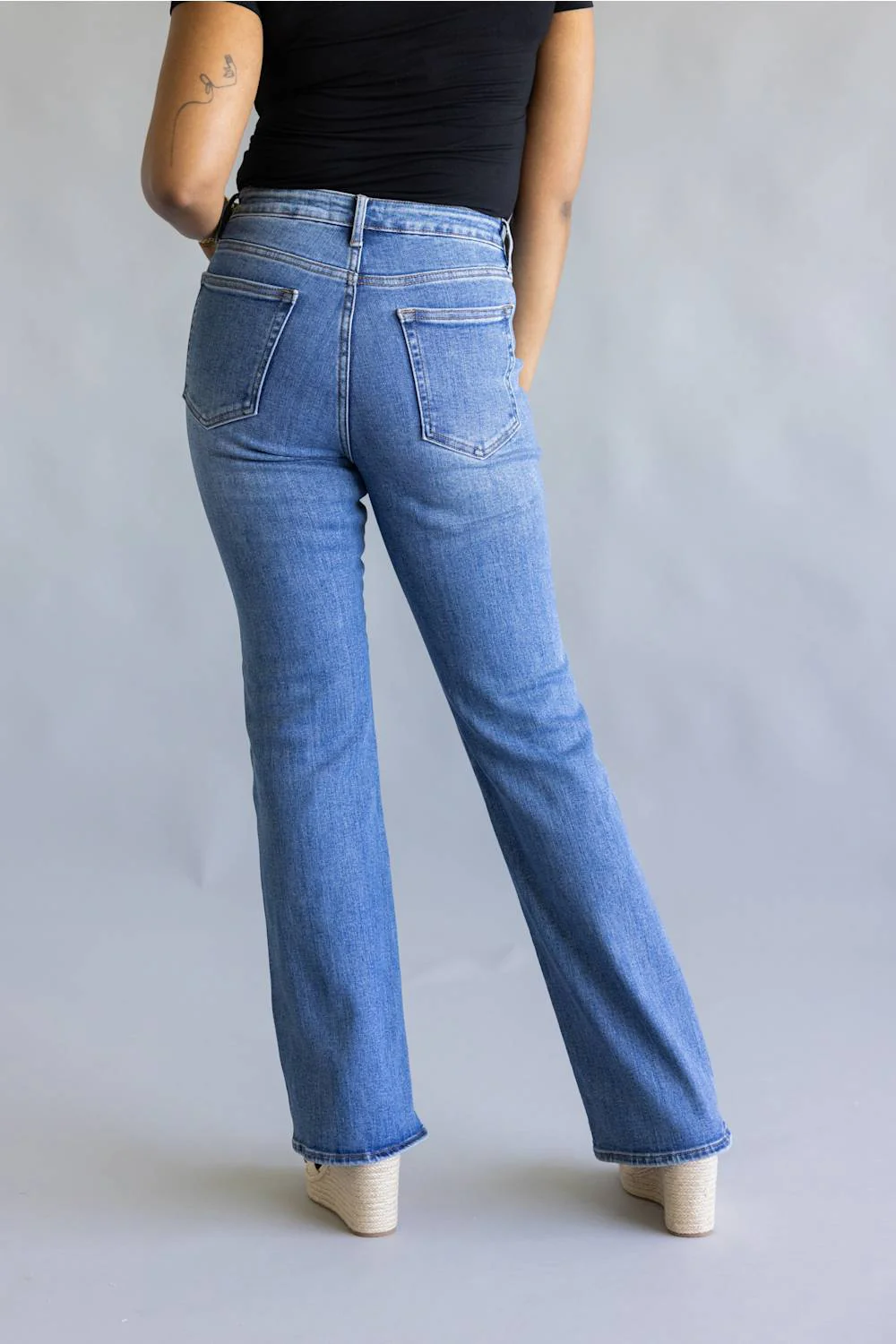 JBD Mallory Seamed Bootcut Jeans for Women  | DP856 - Image 4