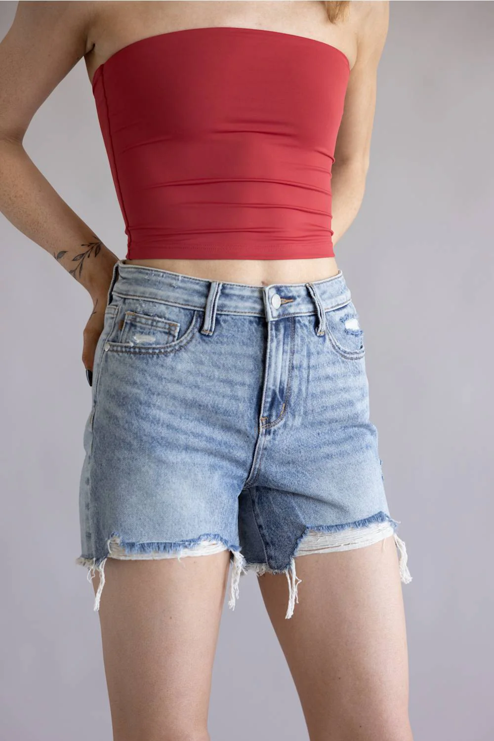 Judy Blue Ridge Front Denim Shorts for Women | 150254REG