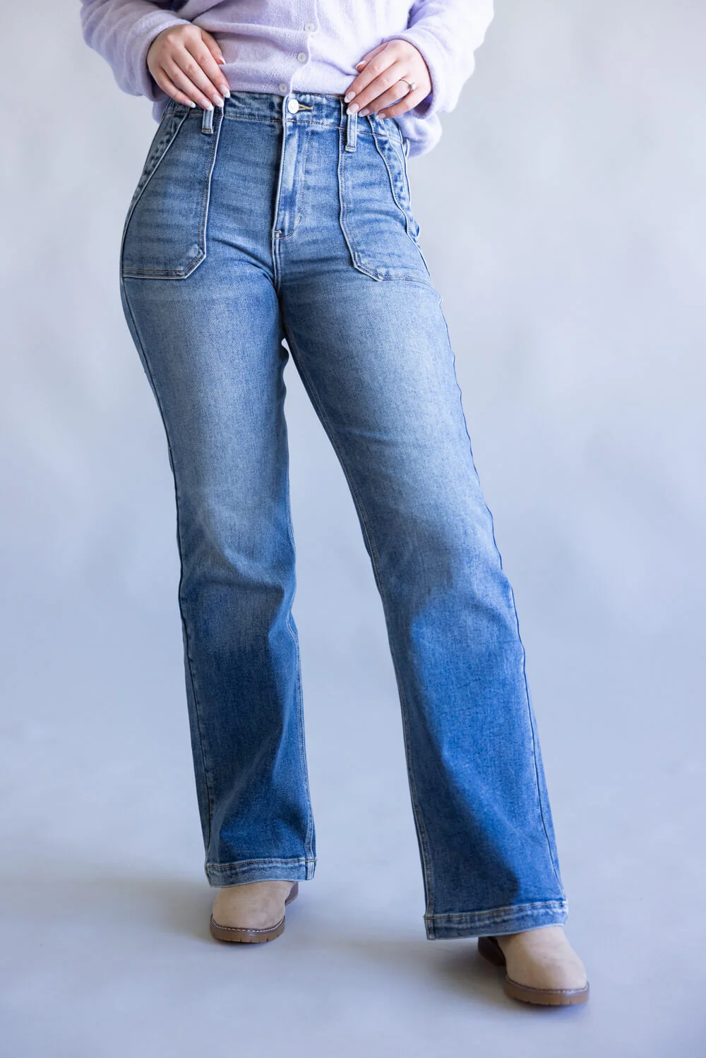 KanCan Melody High Rise Wide Flare Jeans for Women | KC9434M