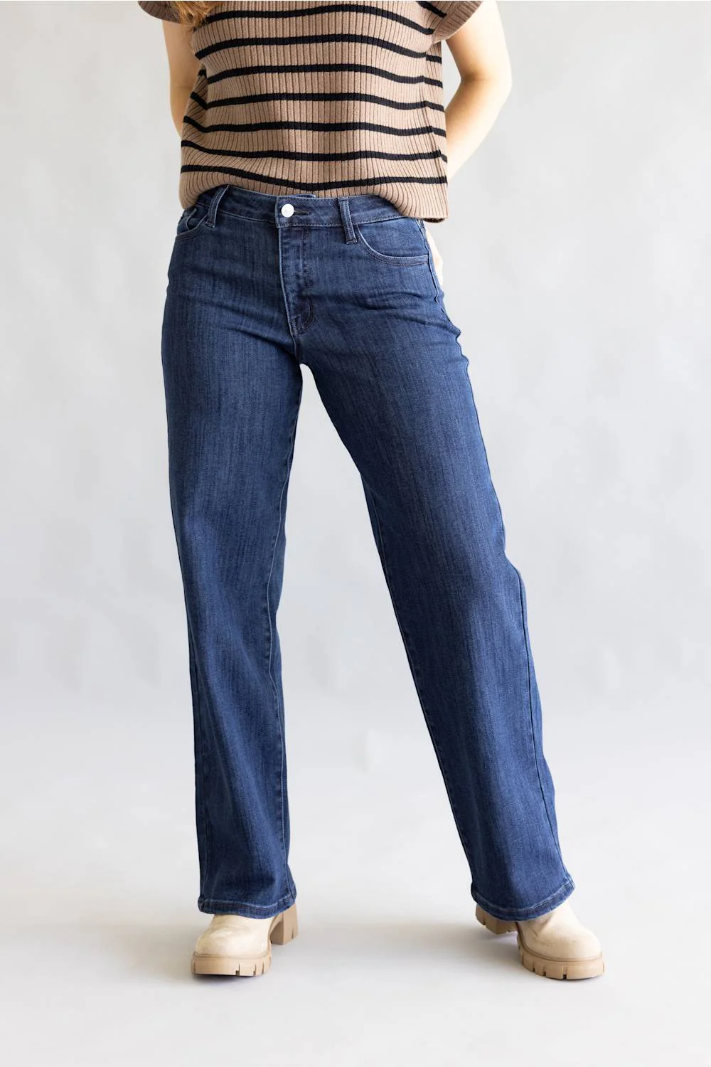 KanCan Norie High Rise Wide Leg Jeans for Women | KC20089D - Image 2