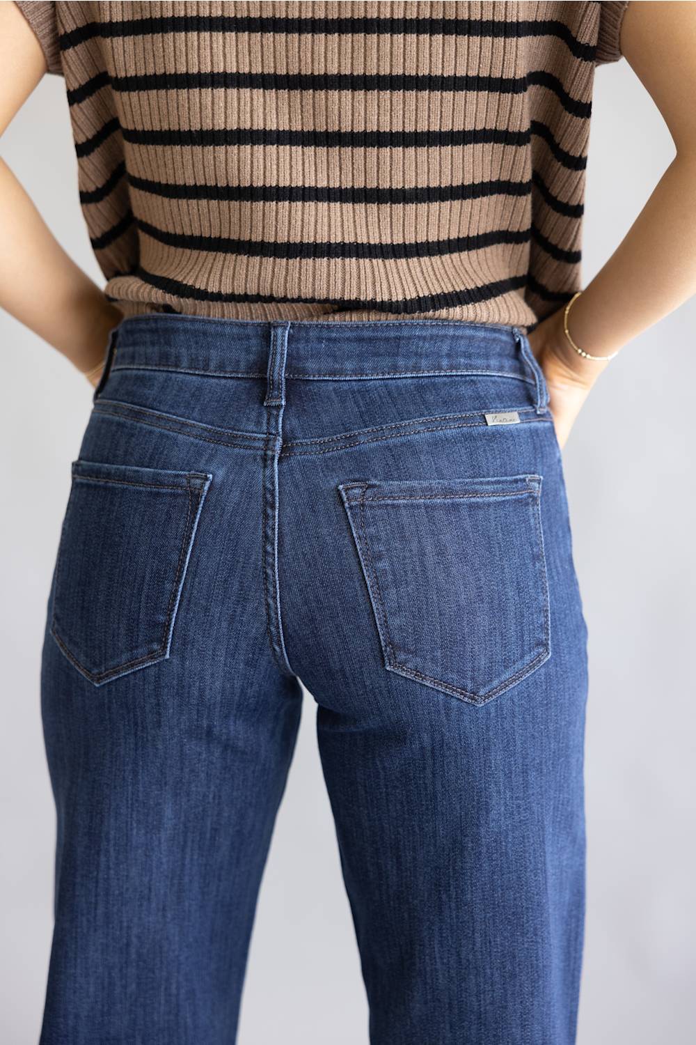 KanCan Norie High Rise Wide Leg Jeans for Women | KC20089D - Image 3