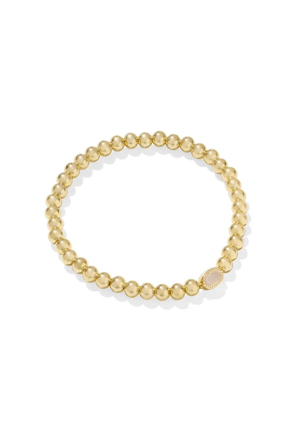 Kendra Scott Mini Elaina Gold Stretch Bracelet in Iridescent Drusy | 9608875097