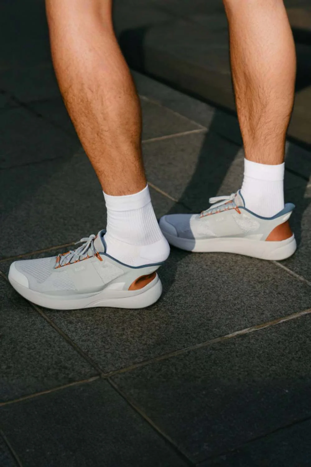 Kizik Freedom Run Sneakers for Men in Mist/Hazel | MFRE2604 - Image 3
