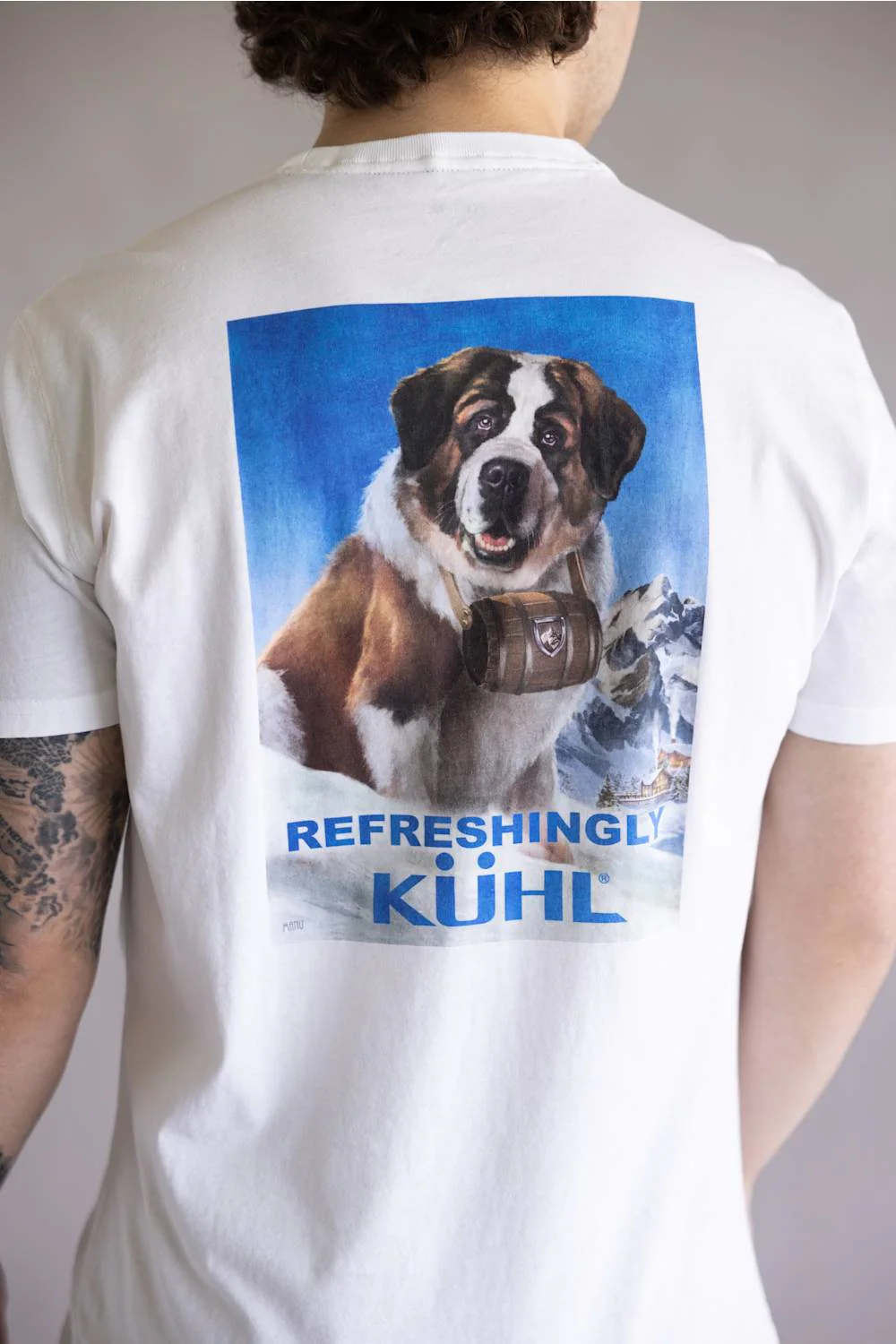 Kuhl St. Bernard T-Shirt for Men in White | 7597-WHITE
