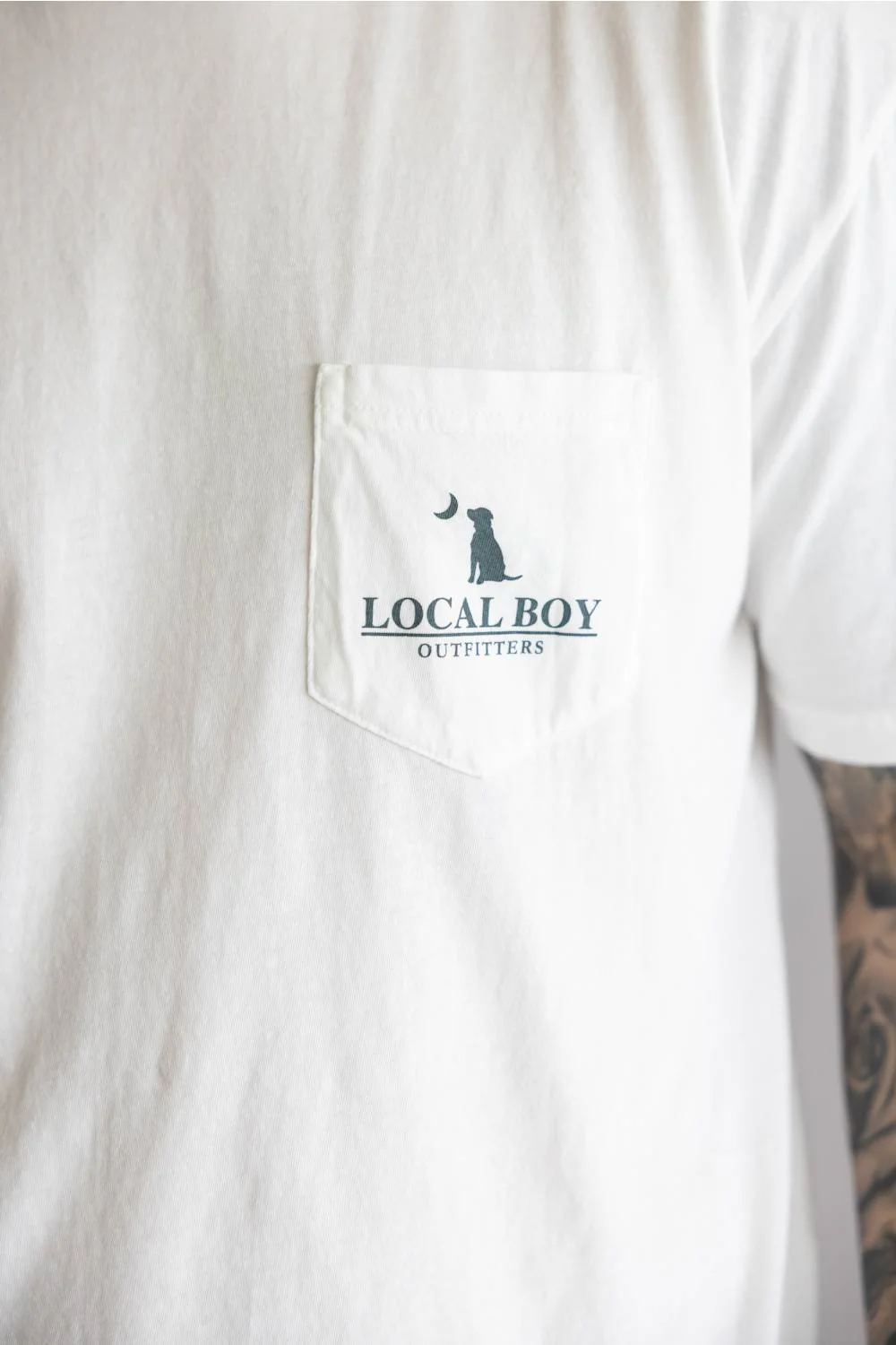 Local Boy Bluff Plate T-Shirt for Men in White | L1000696-WHT-WHITE - Image 4