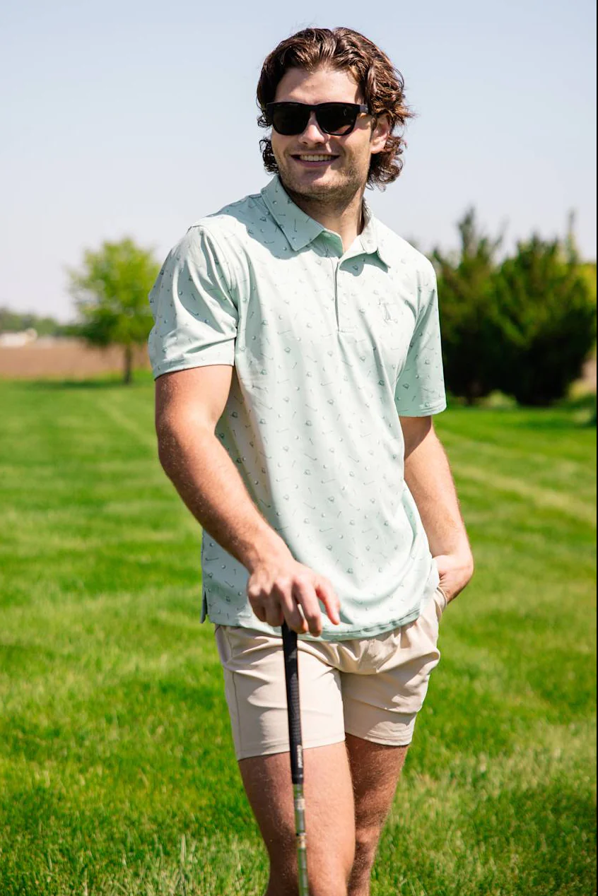 Local Boy Dirty Myrtle Printed Polo for Men - Image 4
