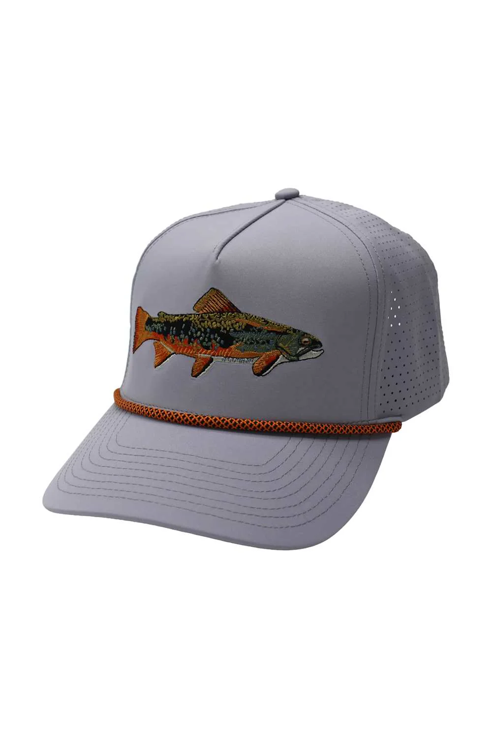 Local Boy Outfitters Rainbow Trout Perforated Rope Hat for Men in Storm Gray | L3000444-STG STORM GRAY