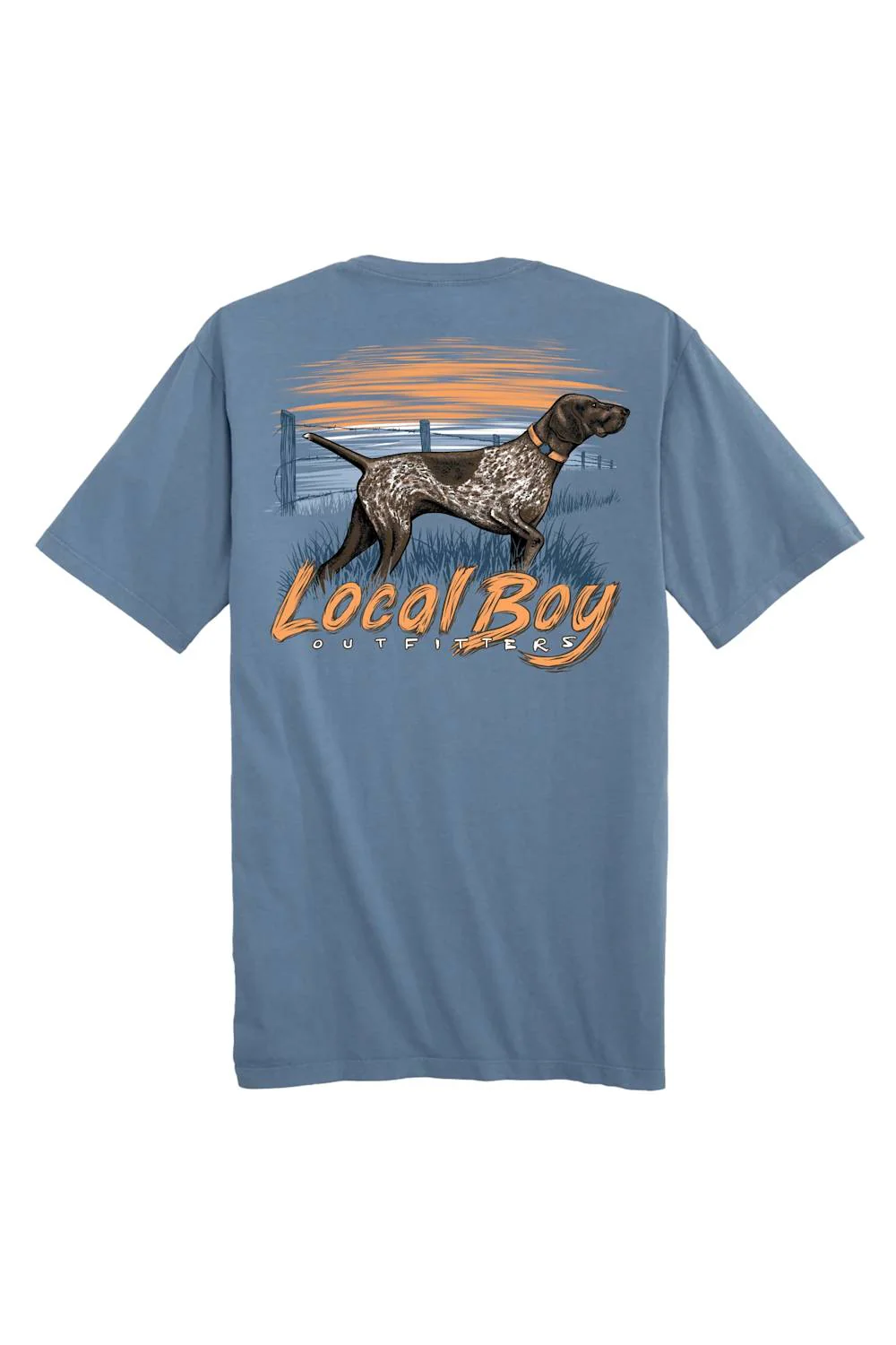 Local Boy Youth Circle Logo T-Shirt for Boys in Slate Blue | L0000189-SLT