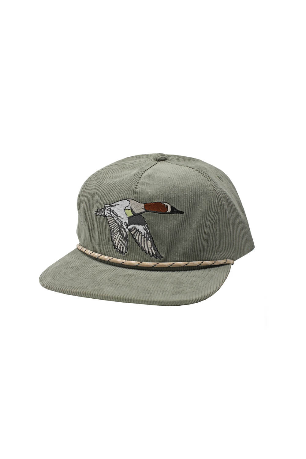 Local Boy Youth Embroidered Duck Corduroy Hat for Boys in Agave | L0500031-AGV