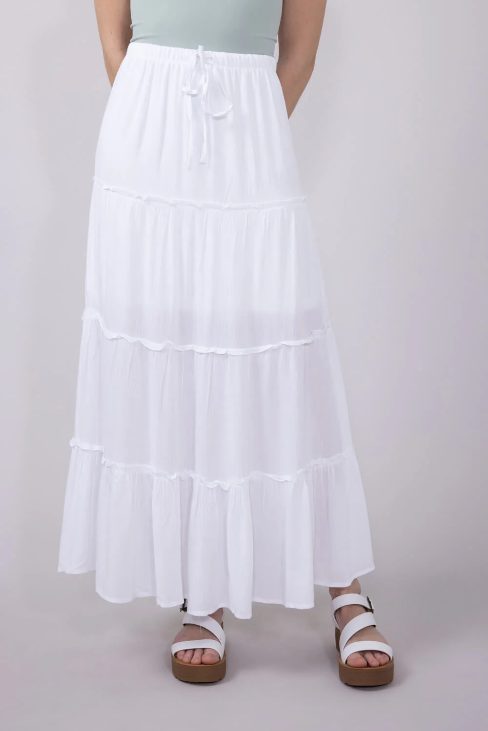 Love Tree Tiered Maxi Beach Skirt for Women