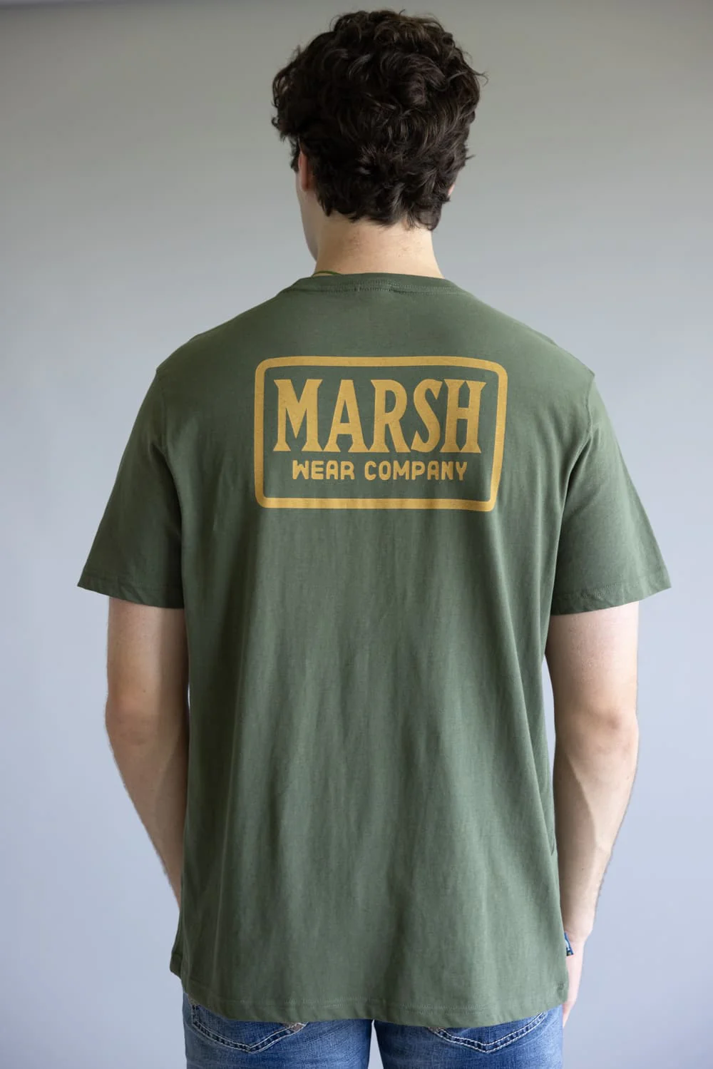Marsh Wear Badge T-Shirt for Men in Green | MWT1098-BRGR