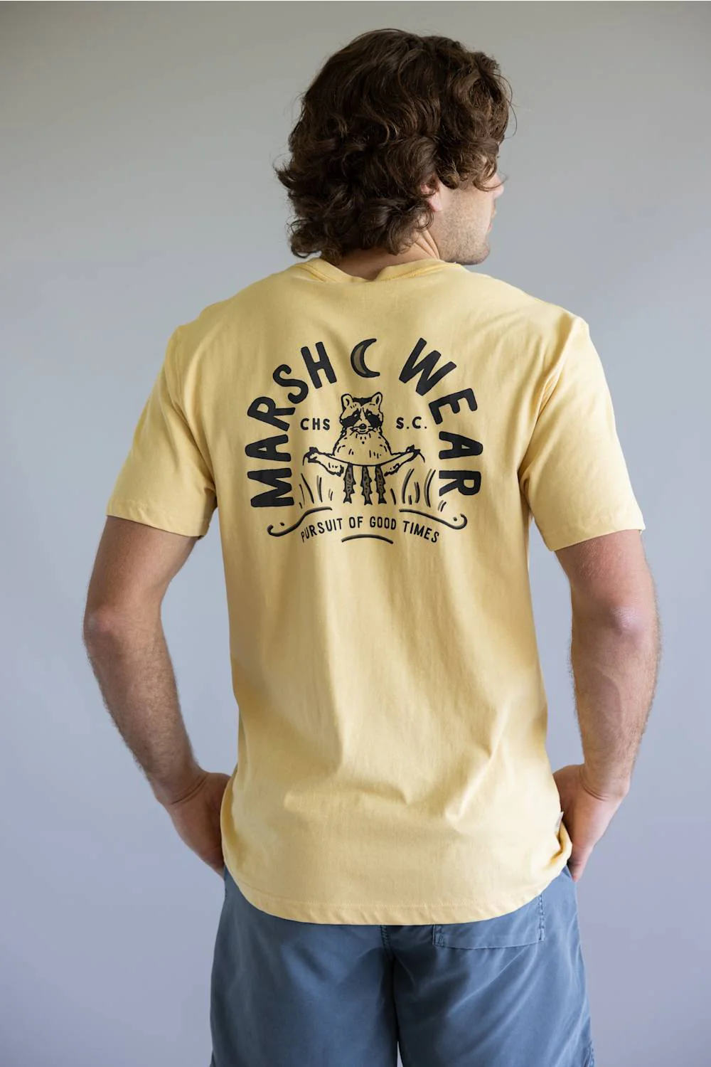 Marsh Wear Campout T-Shirt for Men in New Wheat | MWT1102-NEW WHEAT