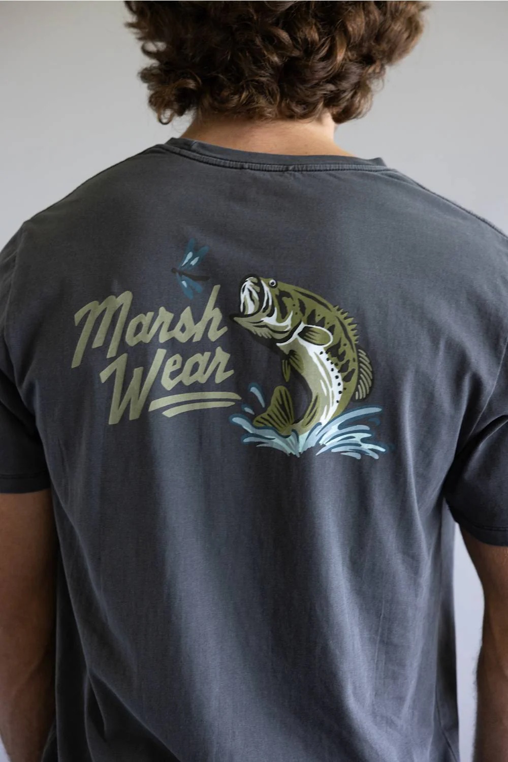 Marsh Wear Heritage Bass T-Shirt for Men in Shadow | MWT5028-SHADOW