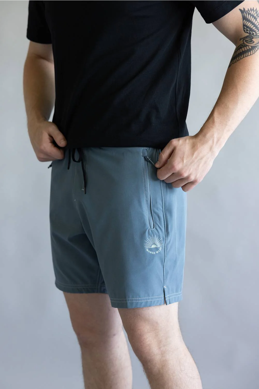 Marsh Wear TideLock 7.5” Boardshorts for Men in Goblin Blue | MWS5018-GOBLIN BLUE - Image 2