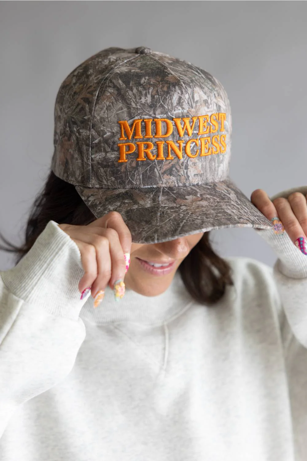Midwest Princess Trucker Hat for Women in Dark Camo | TCM0183-DKCAMO - Image 5