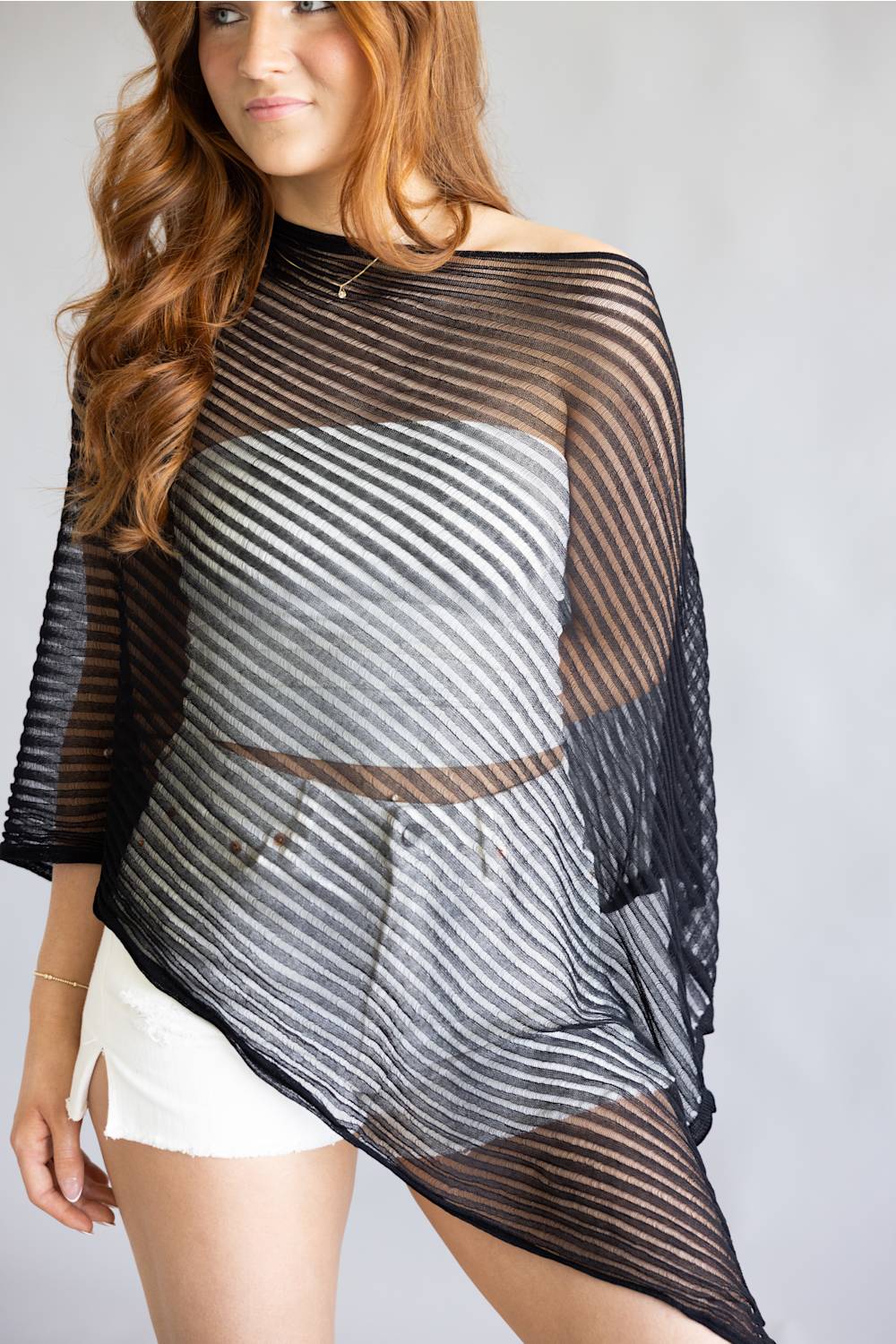 Off the Shoulder Poncho for Women