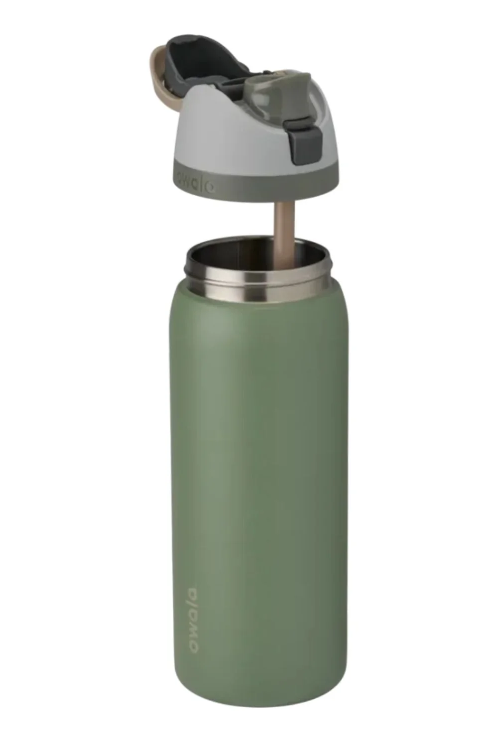 Owala FreeSip 32 oz Stainless Steel Water Bottle in Green House | C07741-GREENHOUSE - Image 2