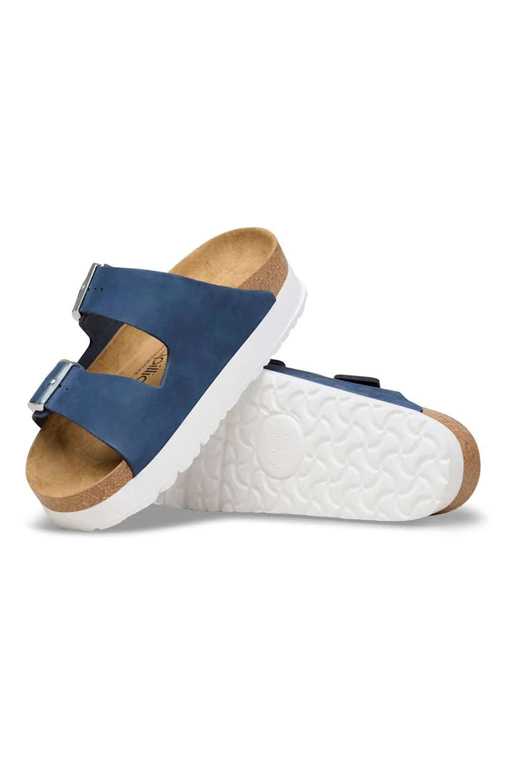 Papillio by Birkenstock Arizona Flex Platform Sandals for Women in Navy | 1031404 - Image 3