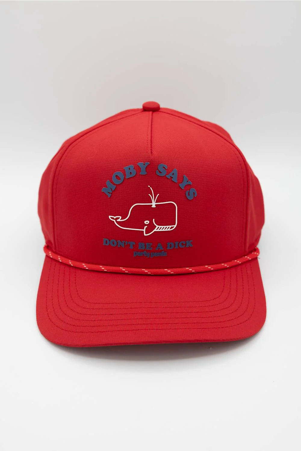 Party Pants Moby Says Snapback Hat for Men in Red | PPH26111-RED - Image 2