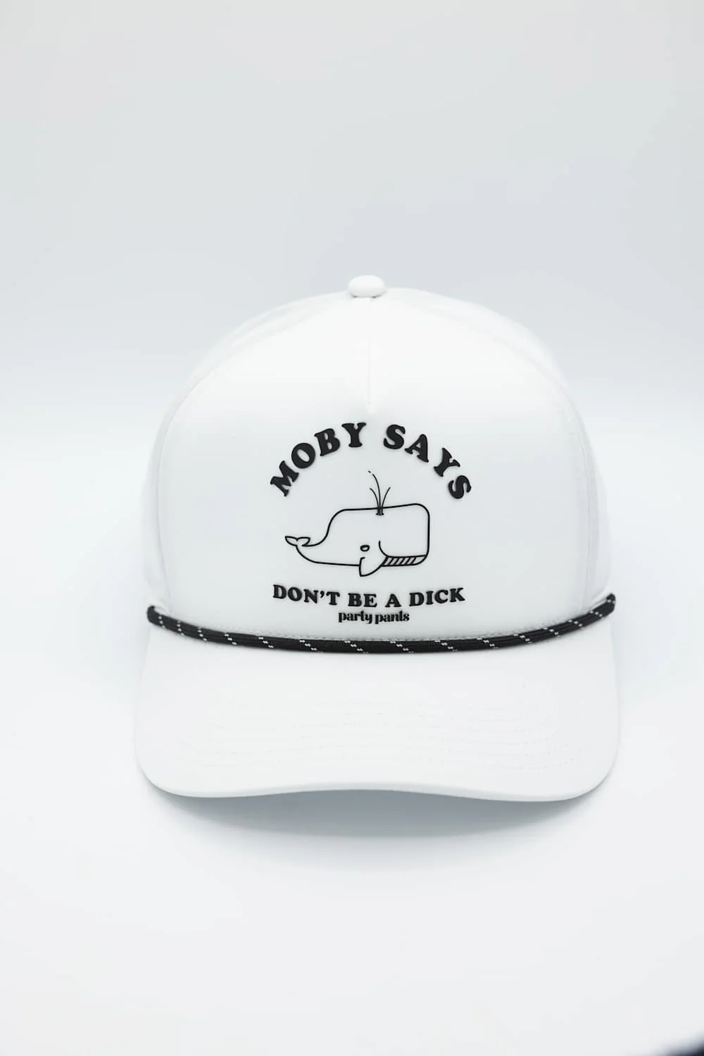 Party Pants Moby Says Snapback Hat for Men in White | PPH26111-WHT - Image 2