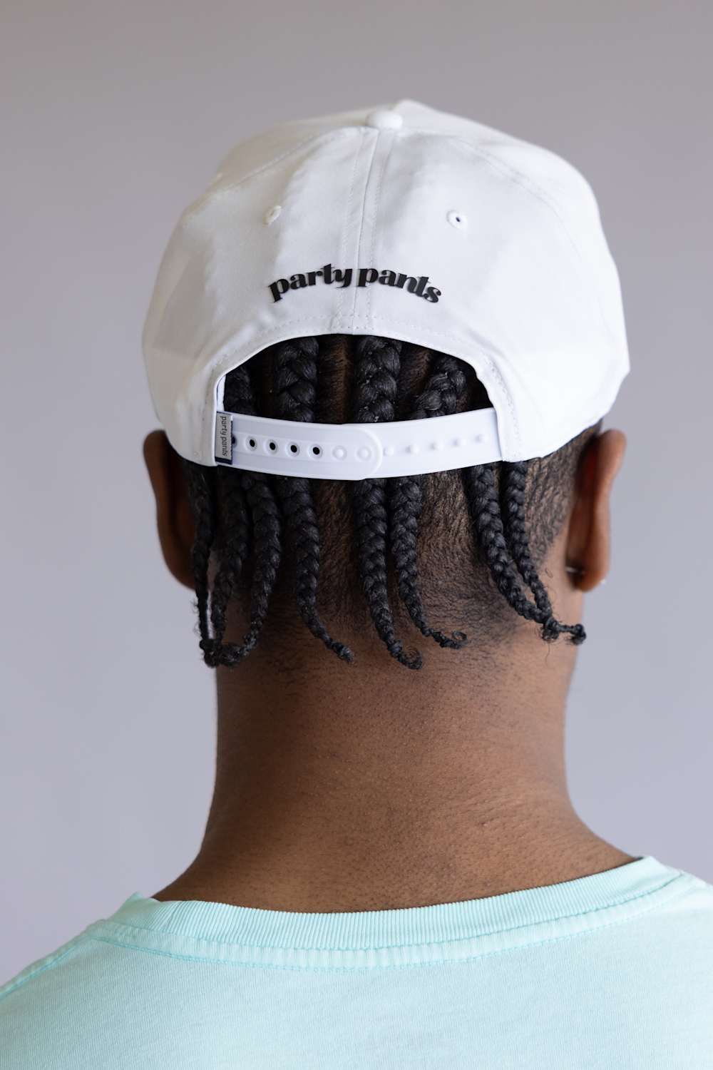 Party Pants Moby Says Snapback Hat for Men in White | PPH26111-WHT - Image 3