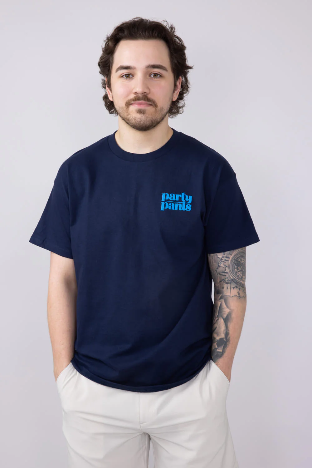 Party Pants Reelin’ T-Shirt for Men in Navy | P12518093-NAVY - Image 2