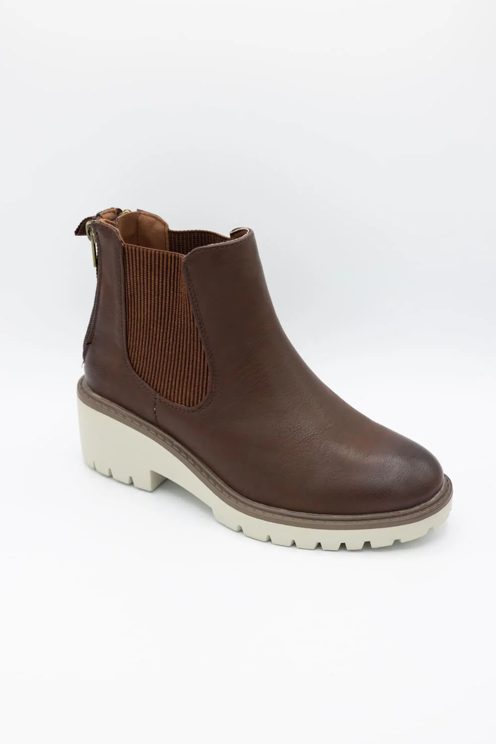 Pierre Dumas Danielle Lug Booties for Women in Whiskey | 89156-135 WHISKEY