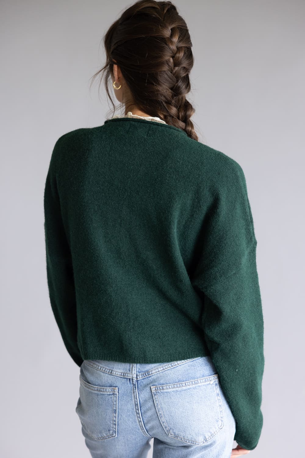 Things Between Piper Cardigan for Women in Forest Green | TBW237-FORGRN - Image 3