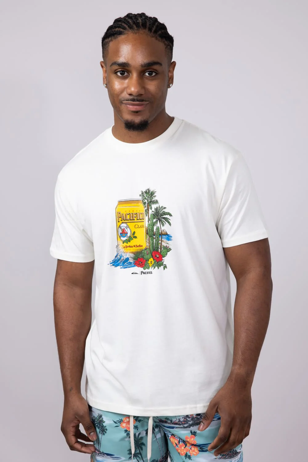 Quiksilver Pacifico Sunstroke T-Shirt for Men in Off White | QSM25ST308-TFU