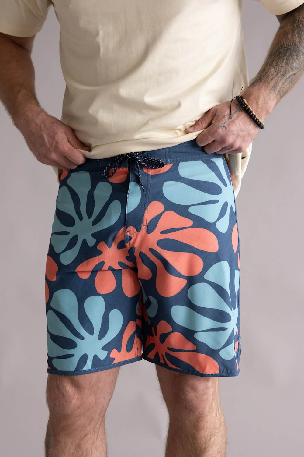 Quiksilver Sol Tiles 19 Boardshorts for Men in Dark Denim | QS000272-DARK DENIM