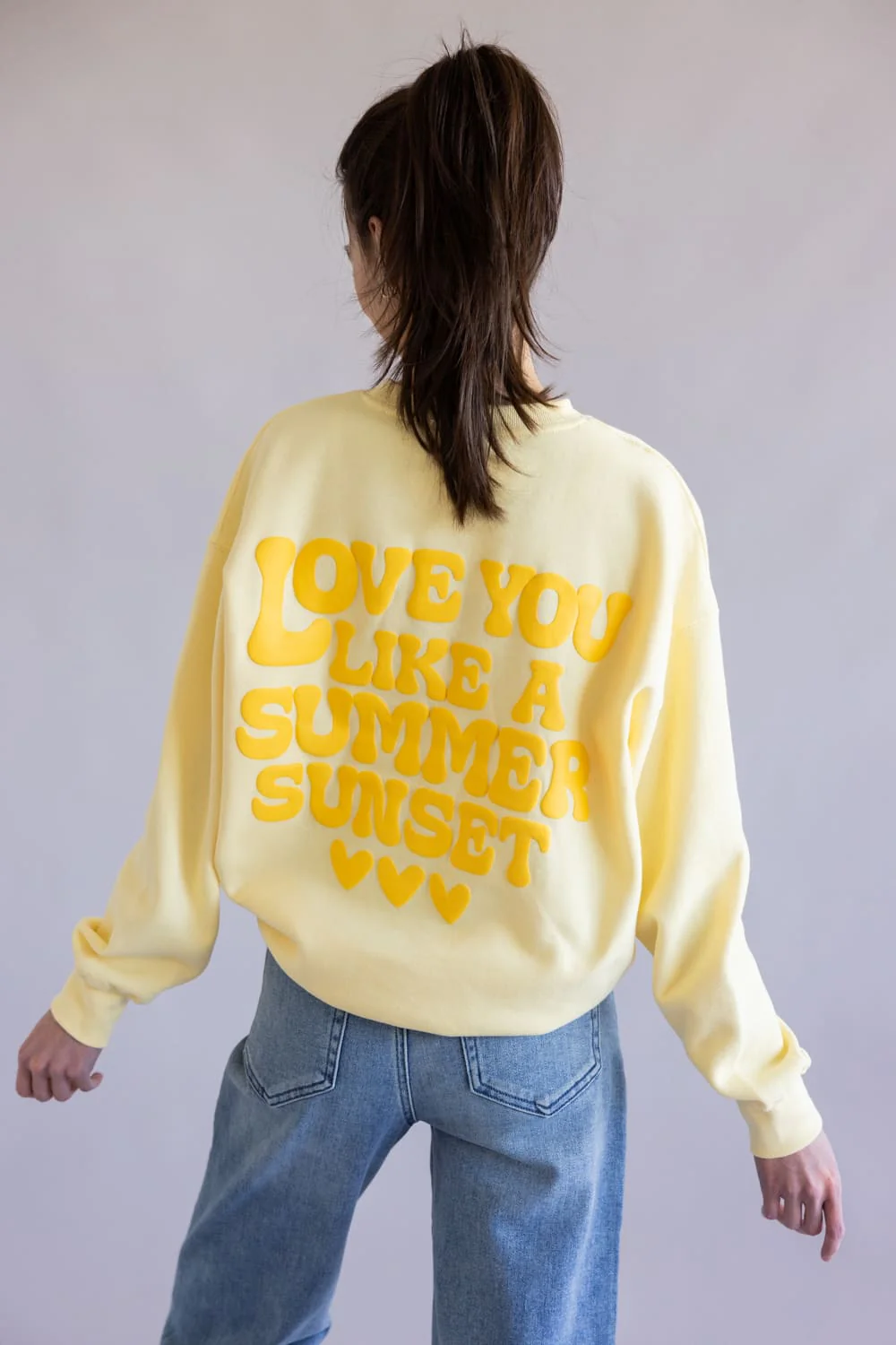Reflex Jeans Love You Like A Summer Sunset Crewneck for Women - Image 3