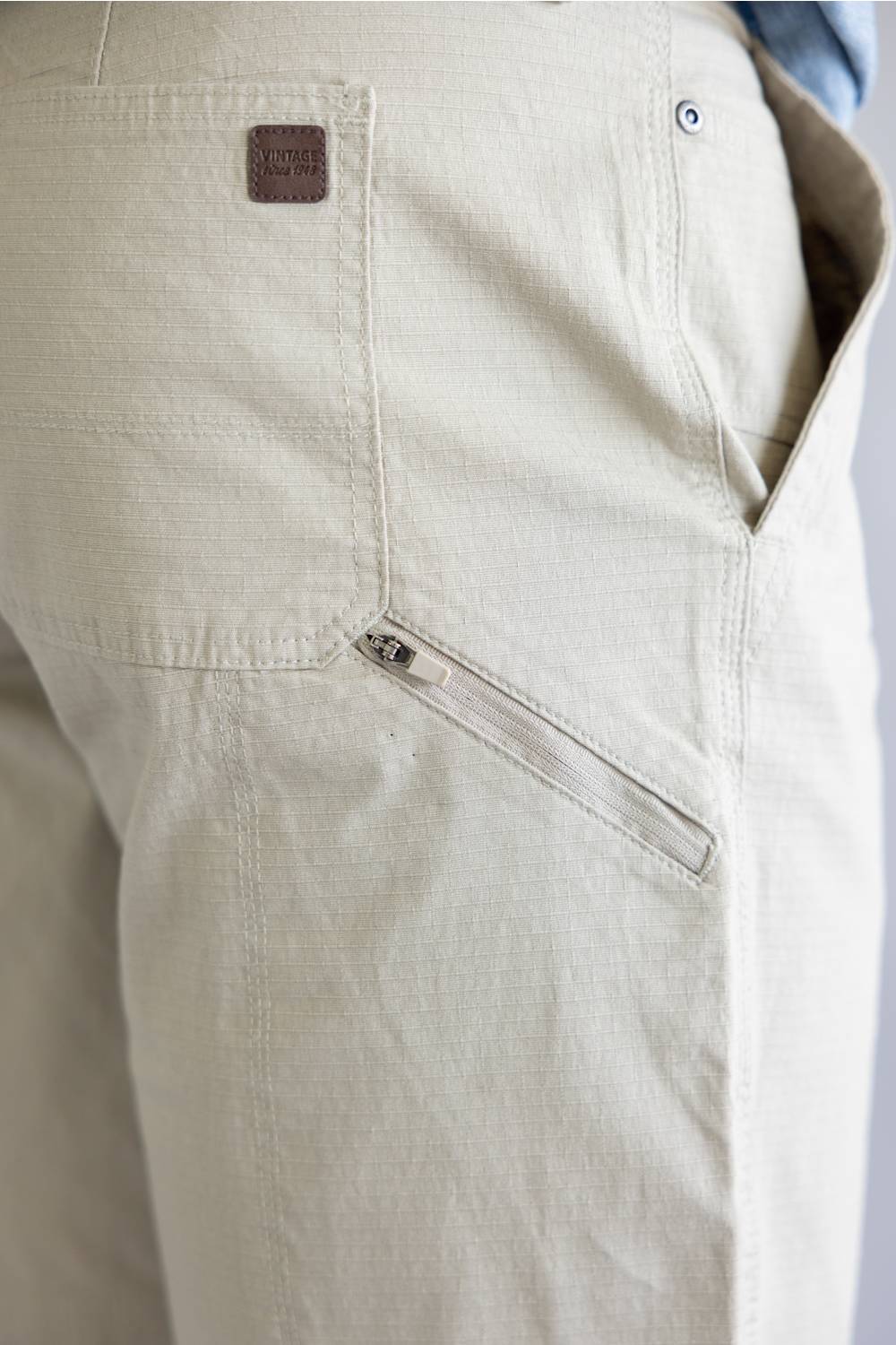 Weatherproof Vintage Ripstop Shorts for Men in Birch | W6S223-280BIRCH - Image 4