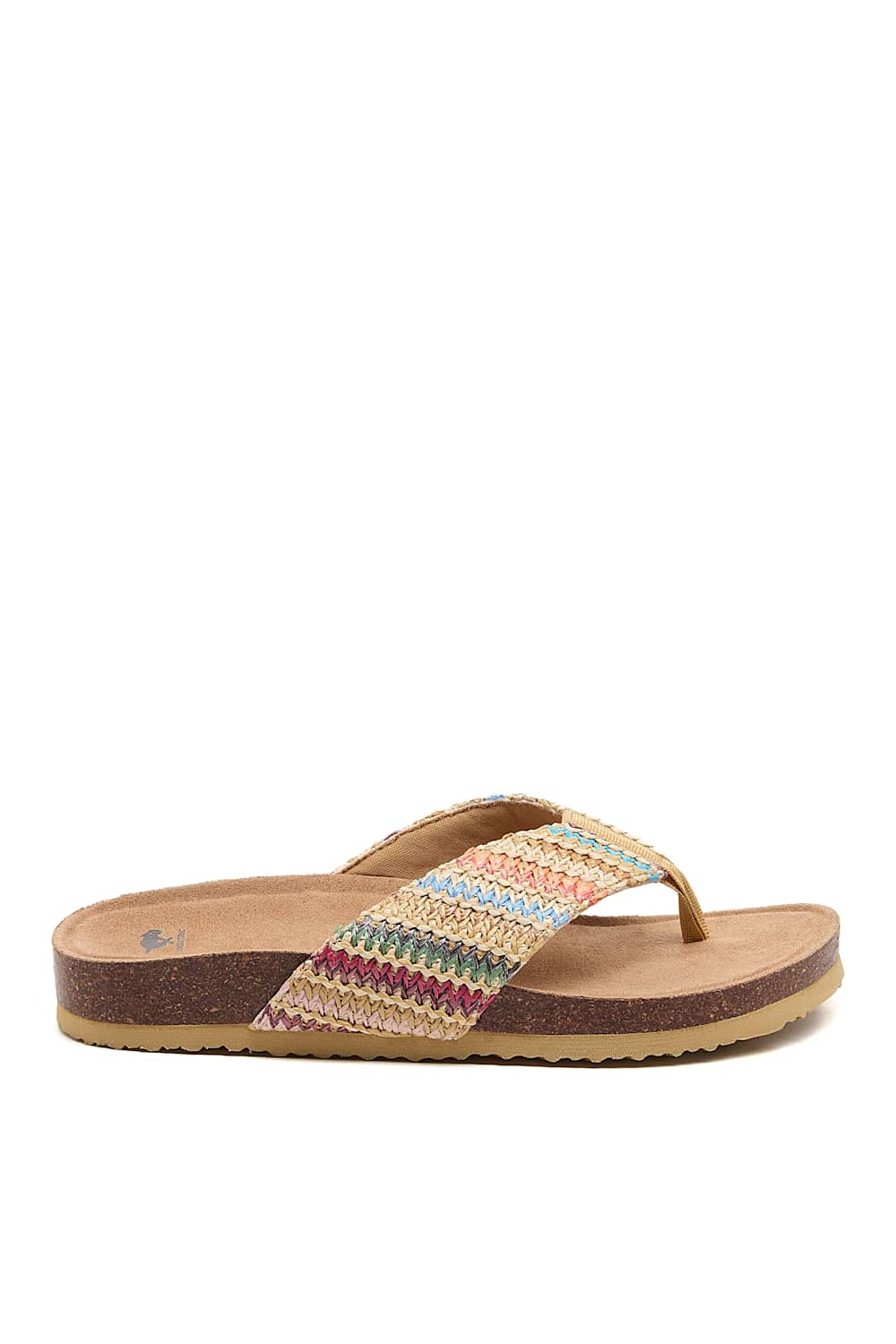 Rocket Dog Aloha Raffia Slide for Women in Natural/Multi | ALOHA-NATURAL - Image 2