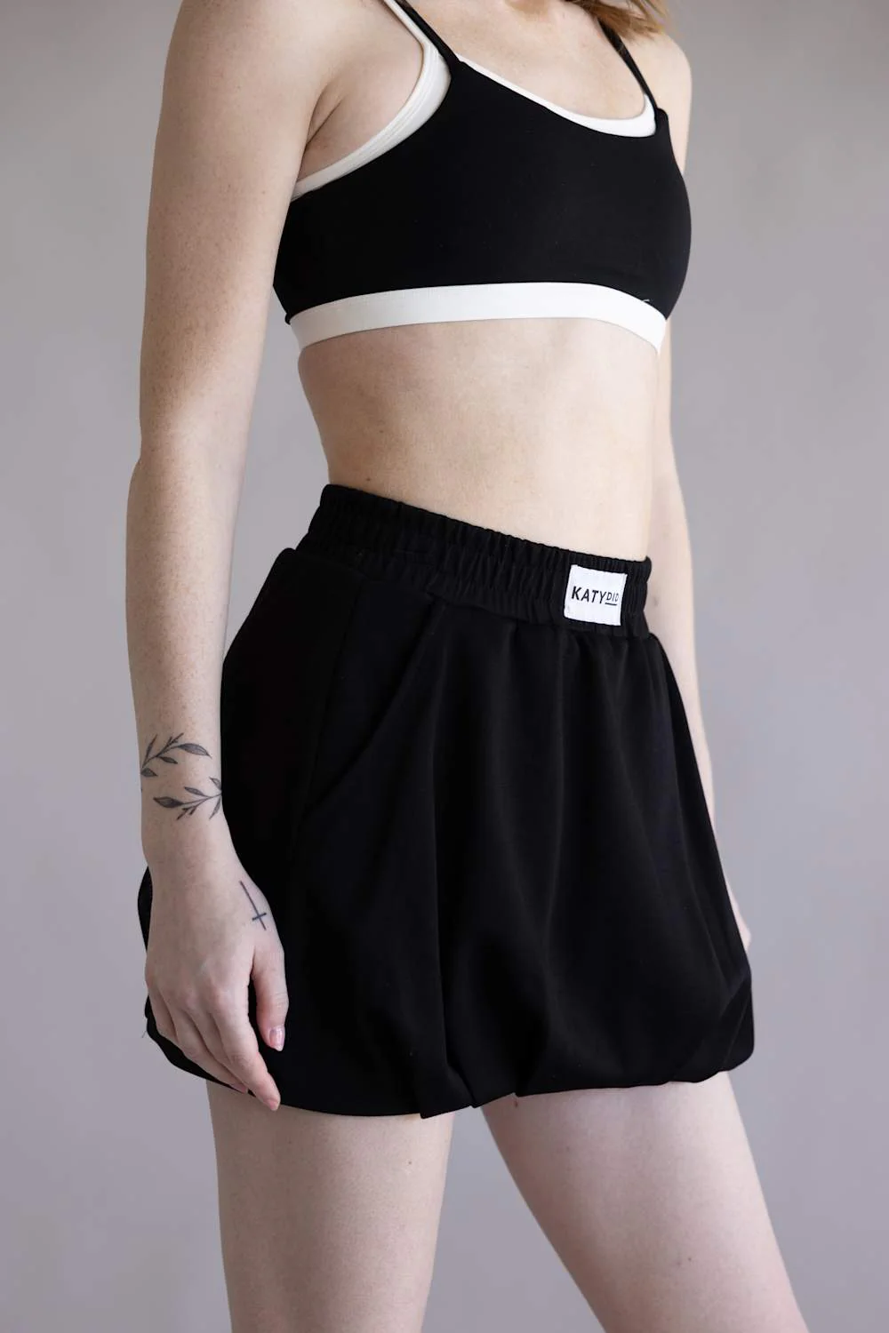 Katydid Scuba Bubble Skort for Women in Black | KDC-SKT-250-BLK