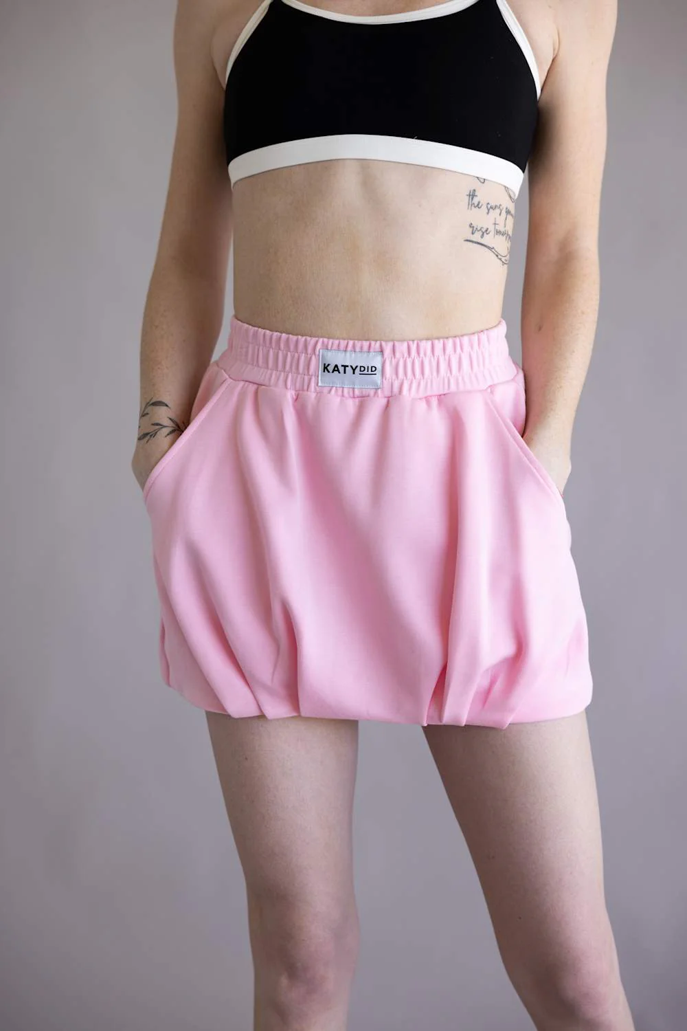 Katydid Scuba Bubble Skirt for Women in Pink | KDC-SKT-250-PNK - Image 3
