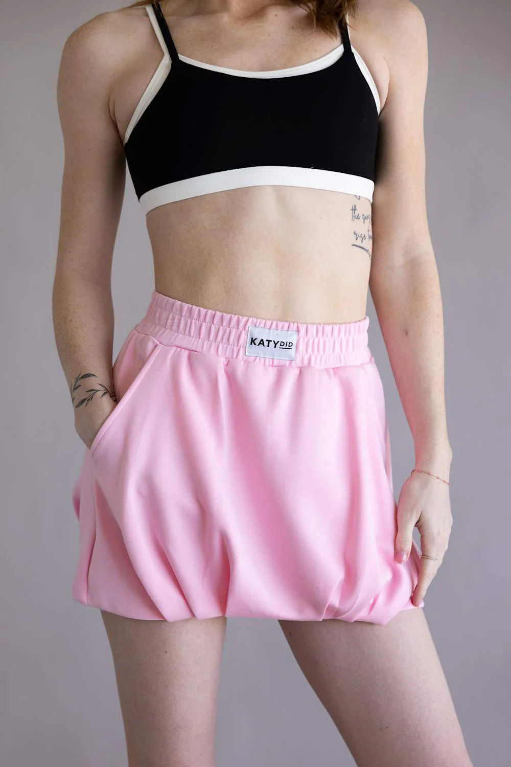 Katydid Scuba Bubble Skirt for Women in Pink | KDC-SKT-250-PNK - Image 4