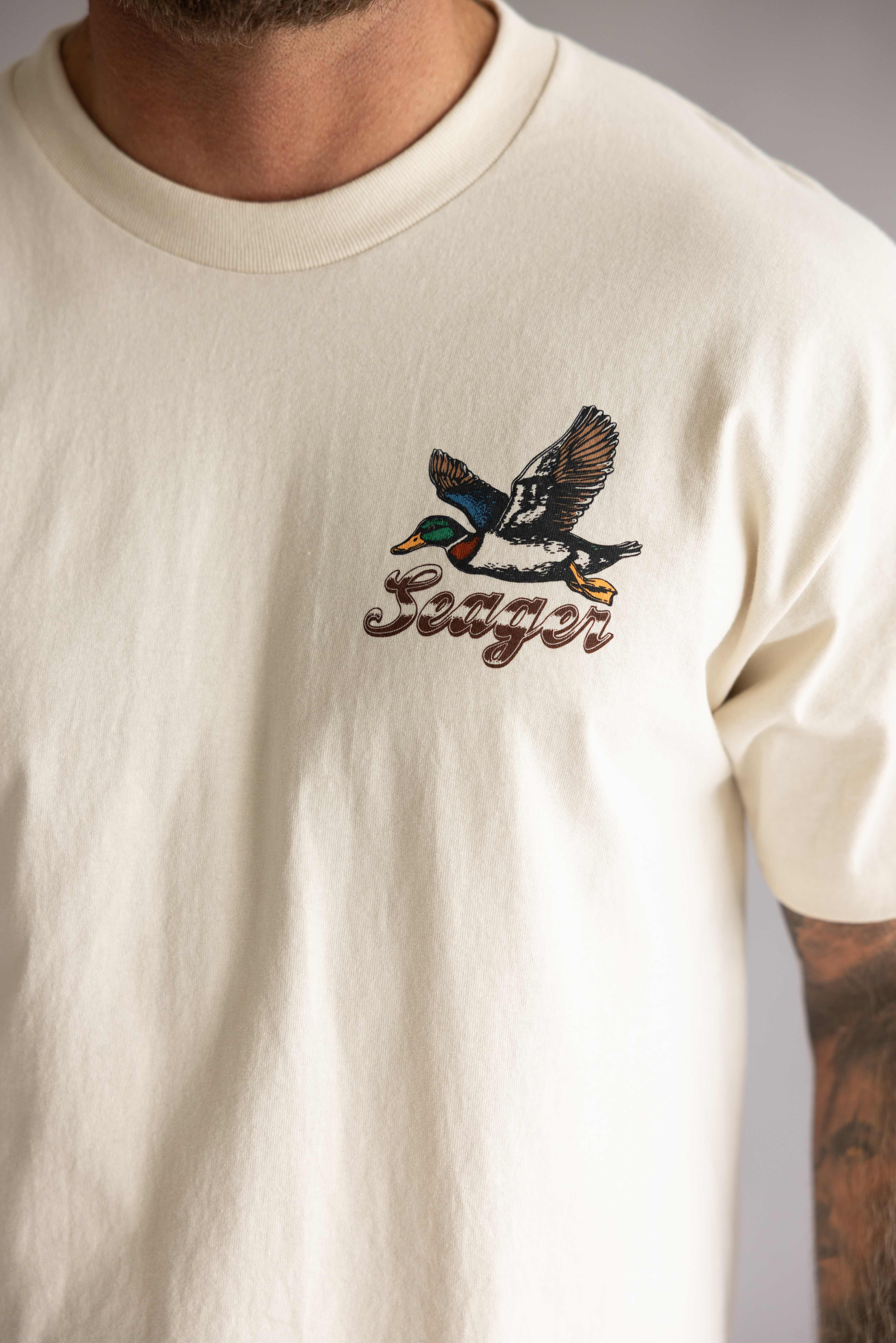 Seager Greenhead T-Shirt for Men in Vintage White | MTSU26GHEDWHT WHITE - Image 4